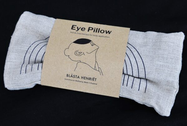 Blasta Henriet Wheat Eye Pillow – 100% European Linen Outer,100% Cotswold Wheat Filling (Printed Linen)