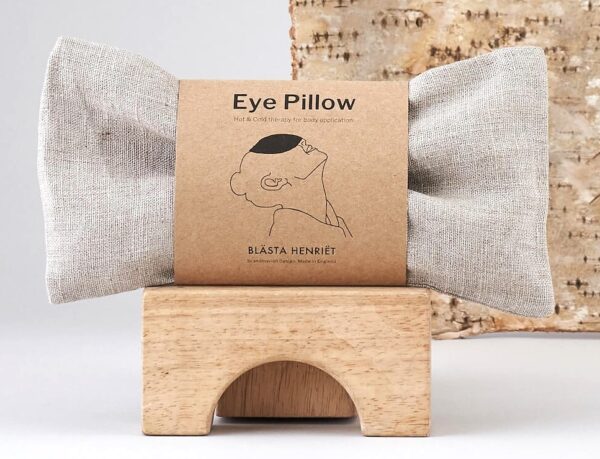 Blasta Henriet Wheat Eye Pillow – 100% European Linen Outer,100% Cotswold Wheat Filling (Natural Linen)
