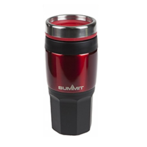 Summit Outdoor Leisure Insulated Stainless Steel Drinking Flask - Leak Free, 400ml (Red)