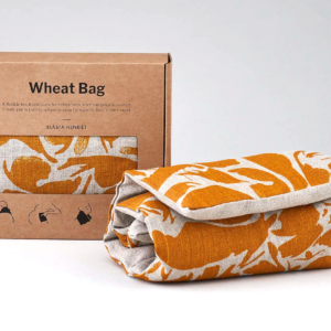 Blasta Henriet Wheat Bag - 100% European Linen Outer,100% Cotswold Wheat Filling (Yellow/Natural)