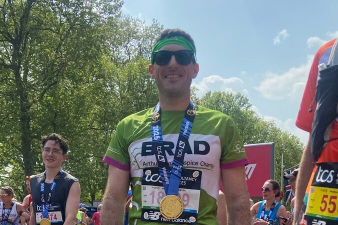 Male with a medal