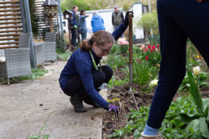 Female gardening