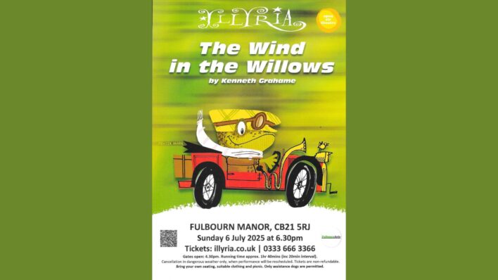 Mr toad driving a red car for Wind in theWillows poster