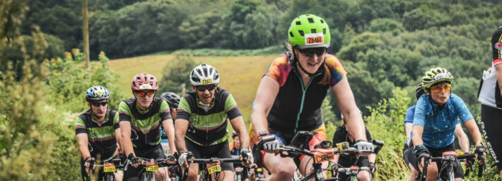 Males and females on bikes