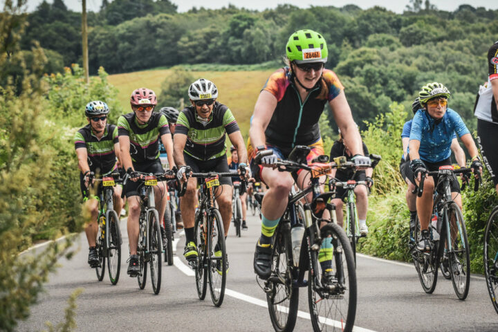 Males and females on bikes