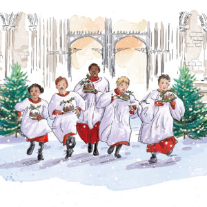 Jolly Christmas - Pack of 10 Christmas Cards with Envelopes