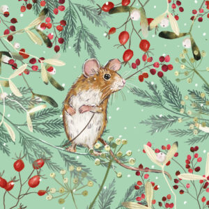 In Amongst The Berries - Pack of 10 Christmas Cards with Envelopes