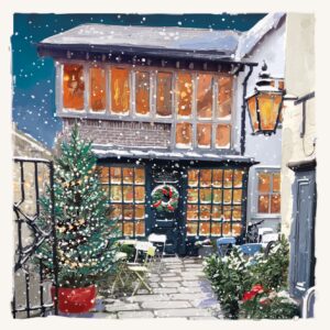 Cambridge Christmas Scene - Pack of 10 Christmas Cards with Envelopes