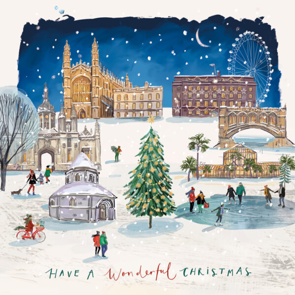 Cambridge At Christmas - Pack of 10 Christmas Cards with Envelopes