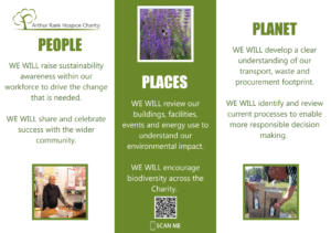People places planet leaflet in green and white 