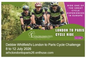 cyclists on a green poster
