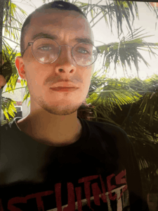 Young man with glasses