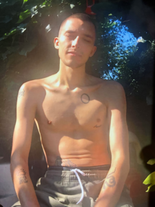 Young man in the sun