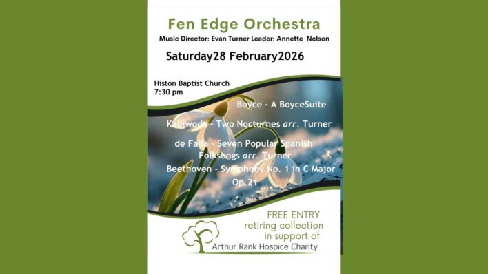 Fen Edge Orcharstra snowdrop poster