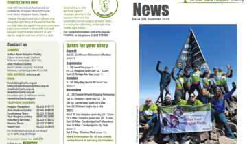 Arthur Rank Hospice Charity Summer Newsletter 2026