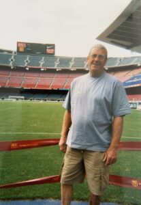 Male at Football Stadium