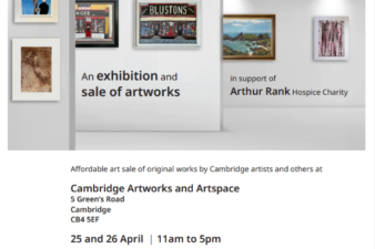 Paintings on a white wall