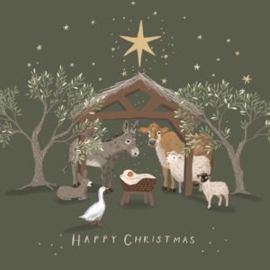 By The Manger - Pack of 10 Christmas Cards & Envelopes