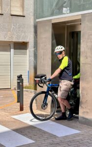 Male with a bike