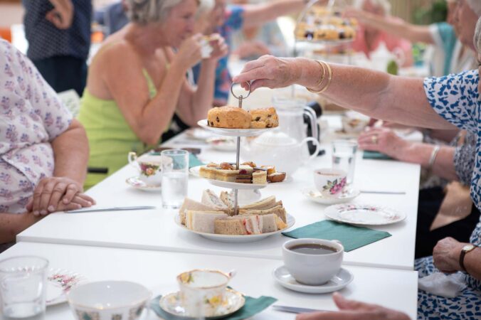 Scones, sandwiches and cake