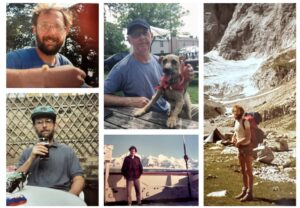 Selection of photos of a male outside